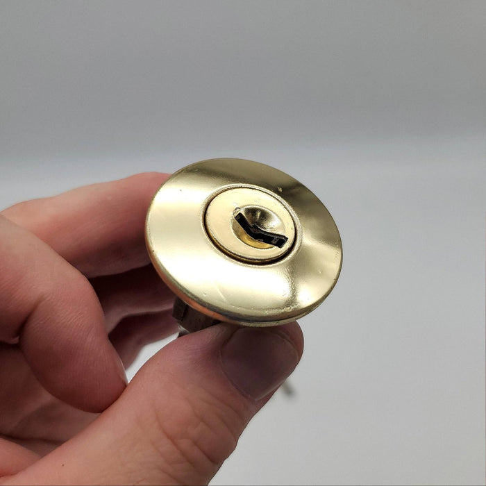 Kwikset Knob Lock Cylinder 1850 Polished Brass Master Keyed for 400 Series Tylo 3