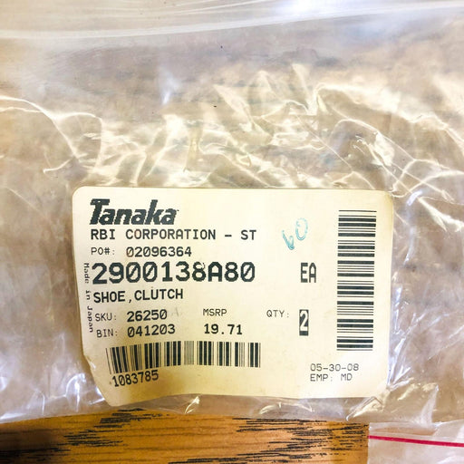 Tanaka 2900138A80 Clutch Shoe for Trimmer OEM NOS Superseded to 6688610 2