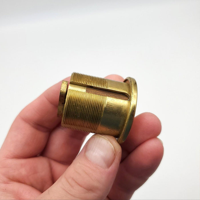 Kwikset Mortise Lock Cylinder No 361 Polished Brass 1-1/4" Length USA Made NOS 6