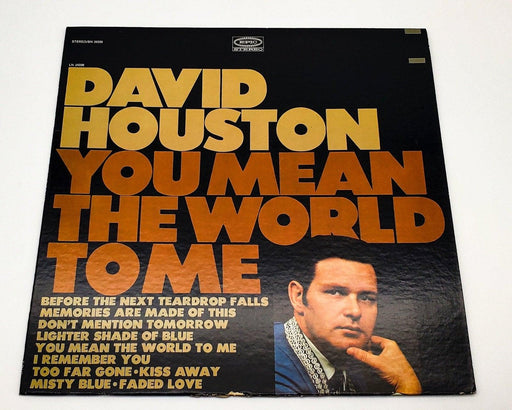 David Houston You Mean The World To Me 33 RPM LP Record Epic 1967 BN 26338 1