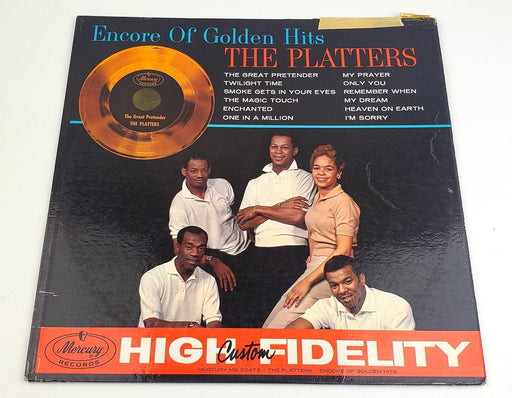 The Platters Encore Of Golden Hits 33 RPM LP Record Mercury 1960 High Fidelty 1