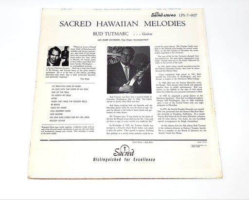 Bud Tutmarc Sacred Hawaiian Melodies LP Record Sacred Records 1976 LPS 6027 2