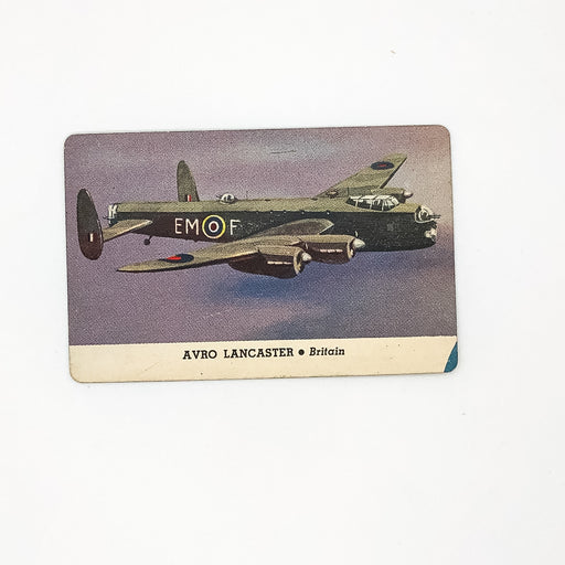 Card-O Chewing Gum Airplane Cards Avro Lancaster Series D Britain World War 2 2