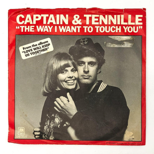 Captain & Tennille The Way I Want to Touch You Record 45 Single 1725-S A&M 1975 1