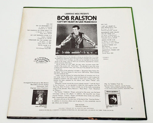 Bob Ralston I Left My Heart In San Francisco 33 RPM LP Record Ranwood 1969 R8064 2