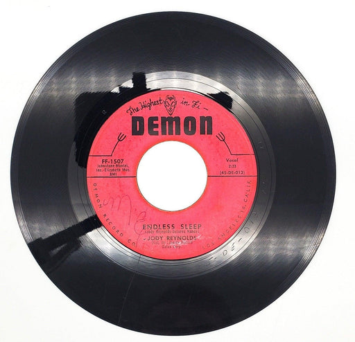 Jody Reynolds Endless Sleep / Tight Capris 45 RPM Single Record Demon 2 1958 1