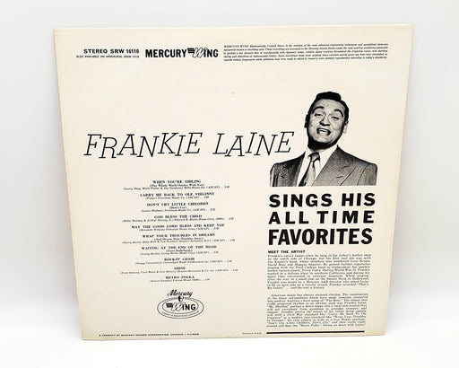 Frankie Laine Sings His All Time Favorites 33 RPM LP Record Mercury SRW 16110 2