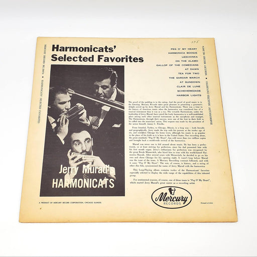 Jerry Murad's Harmonicats Harmonicats' Selected Favorites LP Record Mercury 1955 2