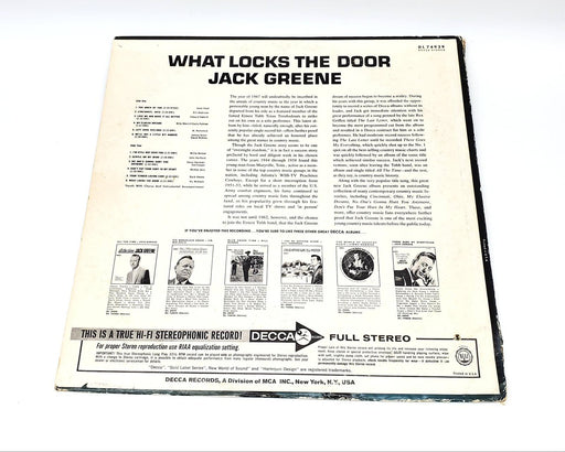 Jack Greene What Locks The Door LP Record Decca 1967 DL 74939 2