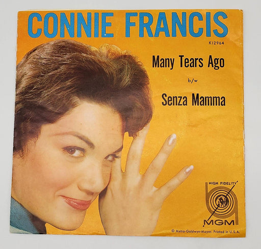 Connie Francis Many Tears Ago 45 RPM Single Record MGM Records 1960 K12964 1