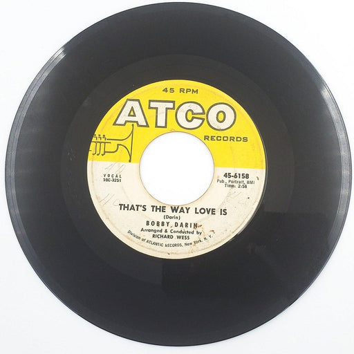 Bobby Darin That's The Way Love Is 45 RPM Single Record ATCO Records 1960 1