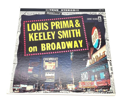 Louis Prima & Keely Smith Louis & Keeley On Broadway 33 LP Record Coronet 1959 1