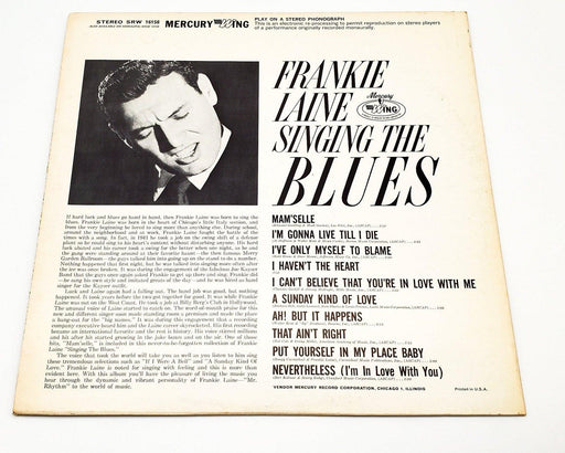 Frankie Laine Singing The Blues 33 RPM LP Record Mercury SRW 16158 2