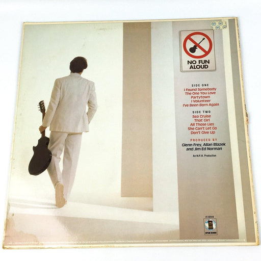 Glenn Frey No Fun Aloud Record 33 RPM LP E1-60129 Asylum Records 1982 2
