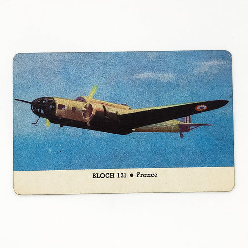 1940s Leaf Card-O Aeroplanes Card Bloch 131 Fighter Series C France WW2 FADED 1