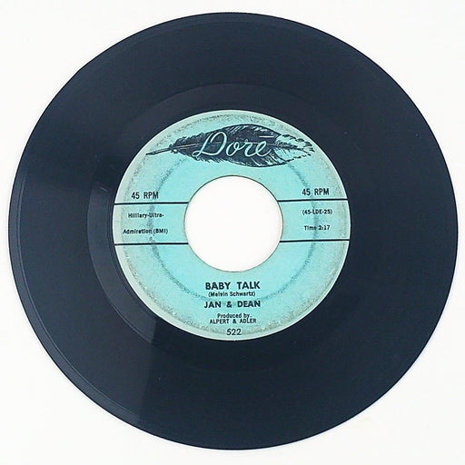 Jan & Dean Baby Talk Record 45 RPM Single 522 Dore 1959 1