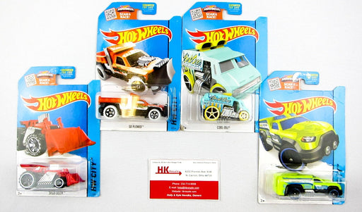 Hot Wheels HW City Rescue Duty Dozer So Plowed Cool One Qty 4 NEW Diecast Cars 1