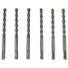Rotary Hammer Drill Bit 3/8"x6" SDS Plus Carbide Tipped Concrete Masonry 6pk 1