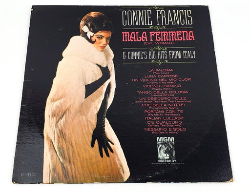 Connie Francis Mala Femmena Evil Woman & Hits From Italy Record 33 LP MGM 1963 1
