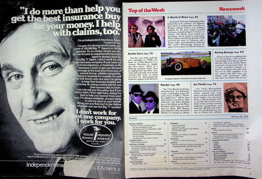 Newsweek Magazine Feb 26 1979 Dan Ackroyd John Belushi Hit Album Blues Brothers 2