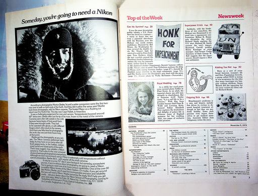 Newsweek Magazine November 5 1973 Princess Anne Of England Upcoming Wedding 2