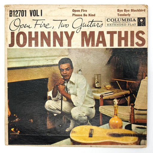 Johnny Mathis Open Fire, Two Guitars Record 45 RPM EP B-12701 Columbia 1