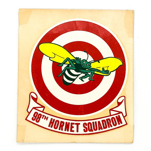 Original WW2 98th Hornet Squadron Decal Helmet Sticker Royal Air Force RARE 1