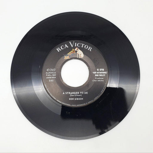 Don Gibson Who Cares / A Stranger To Me Single Record RCA Victor 1958 47-7437 2