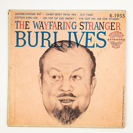 Burl Ives The Wayfaring Stranger Record 45 RPM EP B-1955 Columbia 1