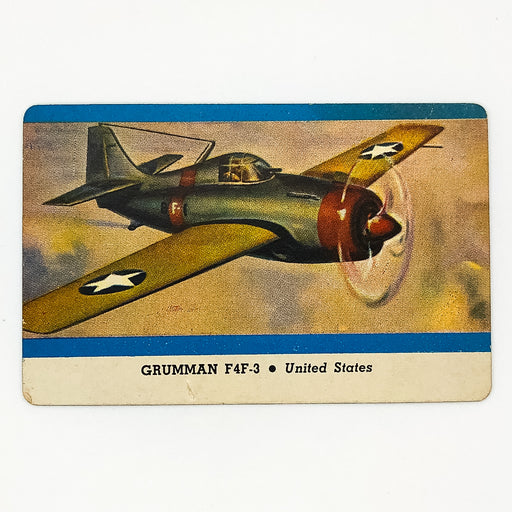 1940s Leaf Card-O Aeroplanes Card Grumman F4F-3 Series C United States WW2 1