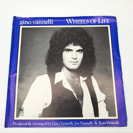 Gino Vannelli Wheels Of Life Single Record A&M 1978 2114-S POSTER SLEEVE 1