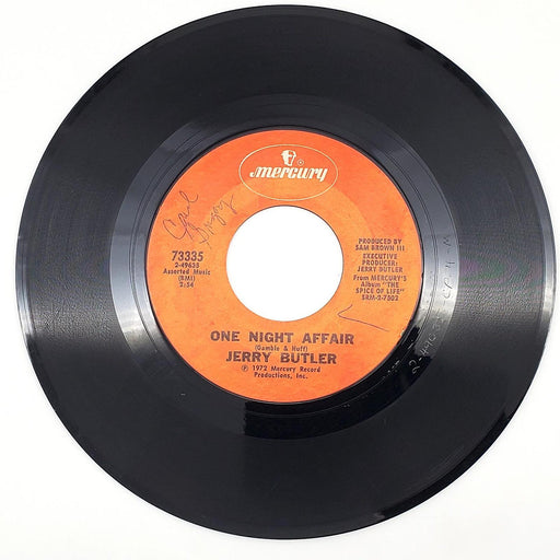 Jerry Butler One Night Affair 45 RPM Single Record Mercury 1972 73335 1