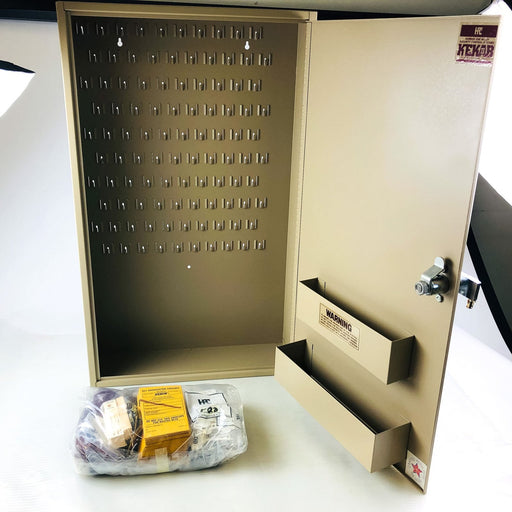 HPC Security Cabinet KEKAB-T100 Barrel Locking Two Tags 100 Key New Old Stock 1