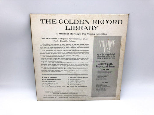 Songs Of Faith, Prayers And Hymns Album 12 Record 33 RPM LP RL 9909 Golden 2