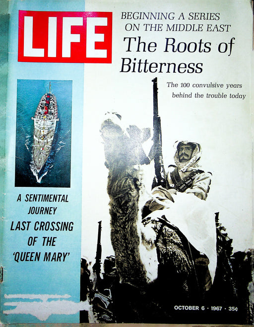 Life Magazine October 6 1967 Last Crossing Queen Mary Ship Middle East Trouble 1