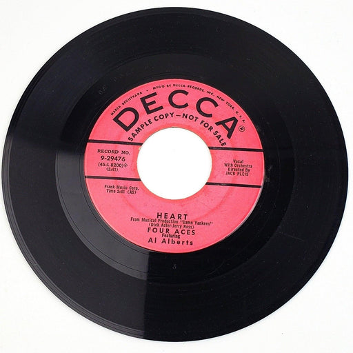 Four Aces Sluefoot / Heart 45 RPM Single Record Decca 1955 2