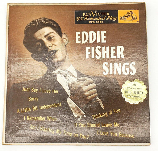 Eddie Fisher Eddie Fisher Sings 45 RPM 2x EP Record RCA Victor 1952 EPB 3025 1