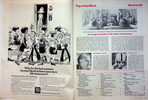 Newsweek Magazine Jan 24 1977 Jimmy Carter Inauguration Helsinki Human Rights 2