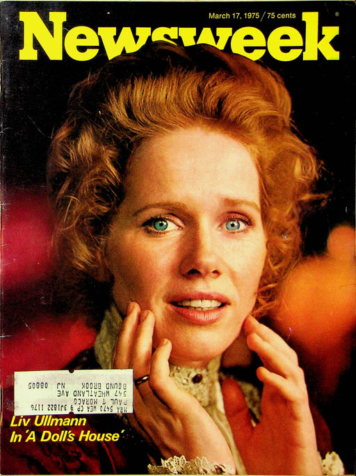 Newsweek Magazine Mar 17 1975 Liv Ullmann A Dolls House Inflation Womens Rights 1