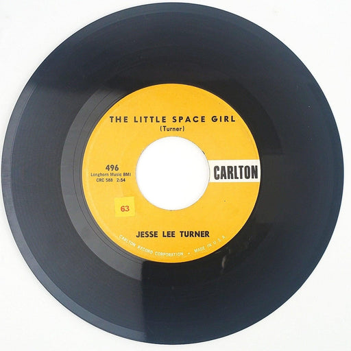 Jesse Lee Turner The Little Space Girl Record 45 RPM Single 496 Carlton 1958 2
