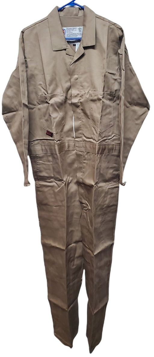 Stanco FRC681 Full Cover Coveralls Large Contractor Flame Fire Resistant Cotton 1