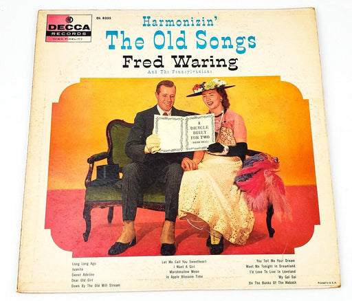 Fred Waring Harmonizin' The Old Songs Record LP DL 8335 Decca 1