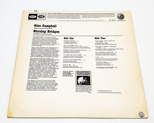 Glen Campbell Burning Bridges 33 RPM LP Record Capitol Records 1967 ST-2679 2