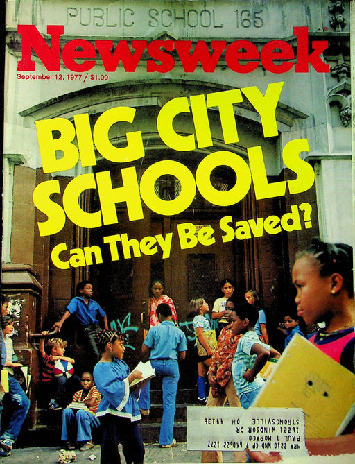Newsweek Magazine Sep 12 1977 Big City Schools Crisis Scandal Ethiopia Soviets 1
