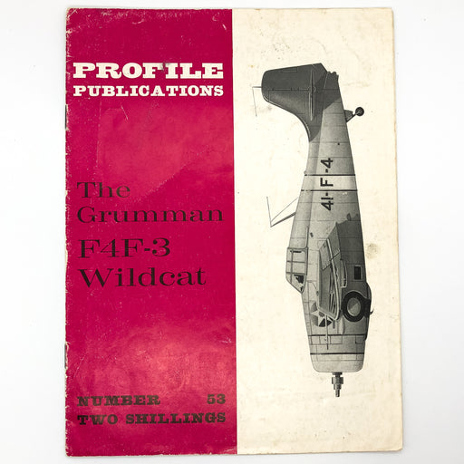 Profile Publications Book Pamphlet #53 The Grumman F4F-3 Wildcat WW2 England 1