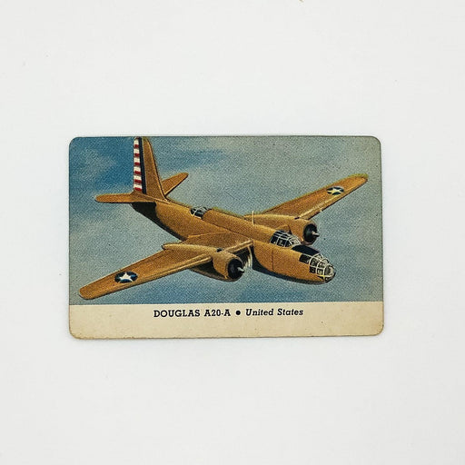 1940s Leaf Card-O Aeroplanes Card Douglas A20-A Series C United States WW2 2