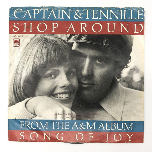 Captain & Tennille Shop Around Record 45 RPM Single 1817-S A&M 1976 1