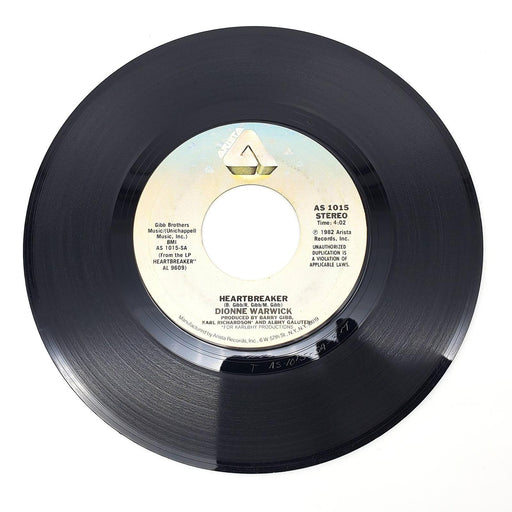 Dionne Warwick Heartbreaker 45 RPM Single Record Arista 1982 AS 1015 1