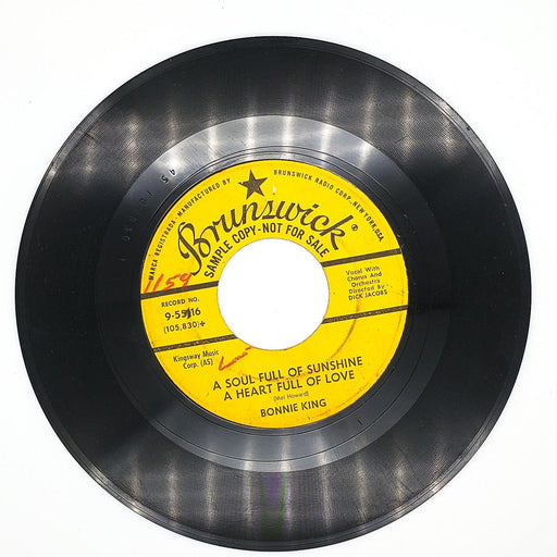 Bonnie King No Joey Tonight 45 RPM Single Record Brunswick Promo 55116 2