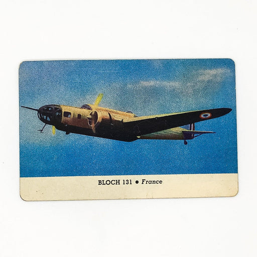 1940s Leaf Card-O Aeroplanes Card Bloch 131 Fighter Bomber Series C France WW2 2